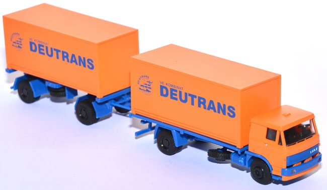 Liaz Kofferlastzug Deutrans orange