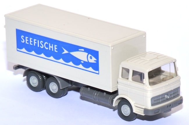 Mercedes-​Benz LP 2232 Koffer-​LKW Seefische grauweiß