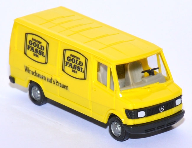 Mercedes-​Benz 207 D Kasten Gold Fassl Bier