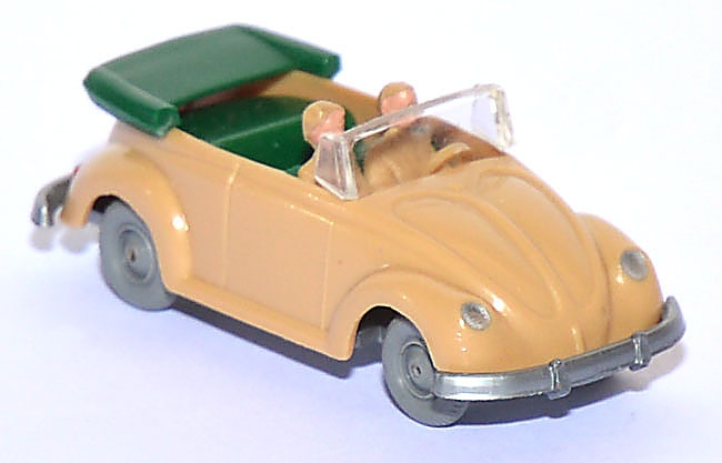 VW Käfer Cabriolet beige / laubgrün