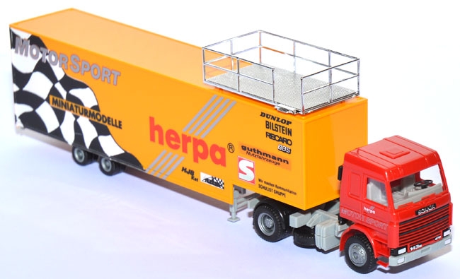 Scania R 113 / R 3 Topline Renntransporter Herpa Motorsport