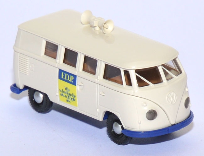 VW T1 Bus Lautsprecherwagen FDP weiß