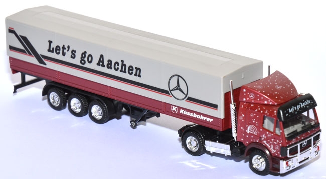 Mercedes-​Benz SK 1850 Pritschensattelzug - Let´s go Aachen - Kässbohrer