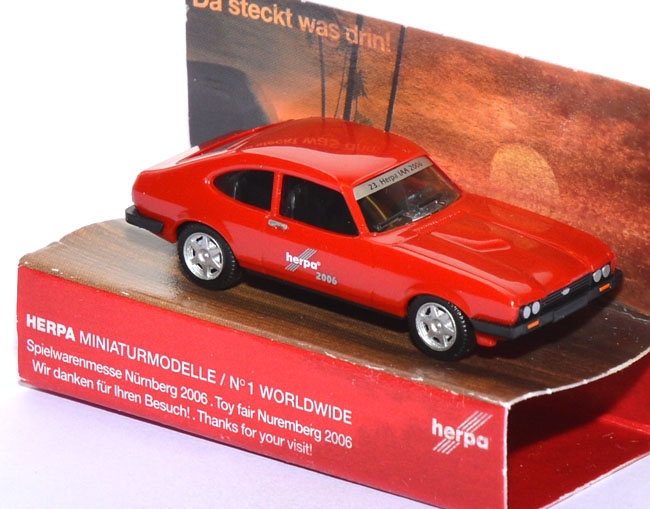 Ford Capri Mk 3 3.0 Ghia - Herpa Sondermodell Spielwarenmesse Nürnberg 2006