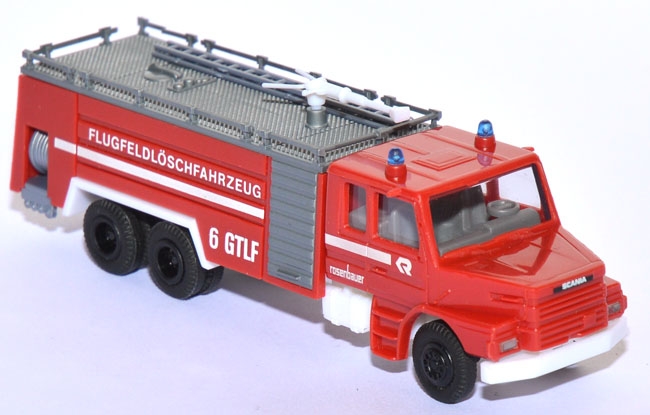 Scania 240 H Rosenbauer Flugfeldlöschfahrzeug 6 GTLF Feuerwehr rot