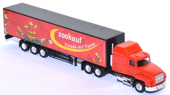 Mack CH 600 Sleeper Koffersattelzug Zookauf - Frühling rot