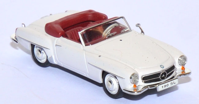 Mercedes-Benz 190 SL Cabrio offen weiß