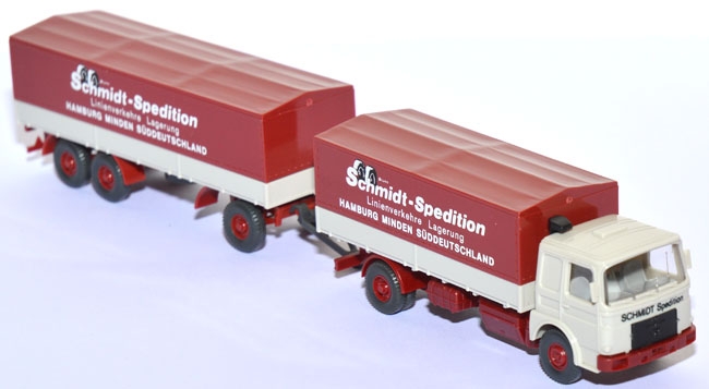 MAN 19.361 Pritschenlastzug Schmidt-​​Spedition grauweiß