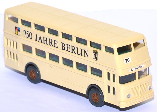 Büssing D2U Doppeldeckerbus 750 Jahre Berlin creme