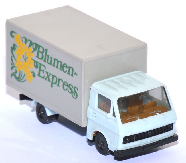 VW LT 28 Koffer Blumen-​Express hellblau