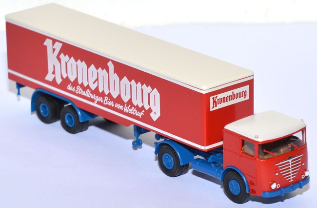 Büssing LS 11 Koffersattelzug Kronenbourg Straßburg