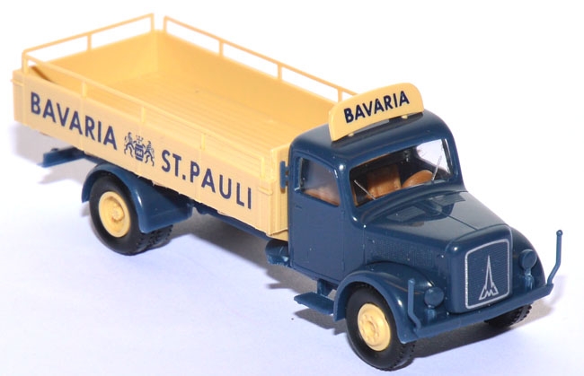 Magirus S 3500 Bierpritsche Bavaria St. Pauli blau