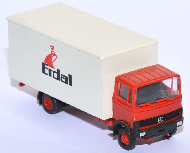 Mercedes-Benz LP 809 Koffer-LKW Erdal rot