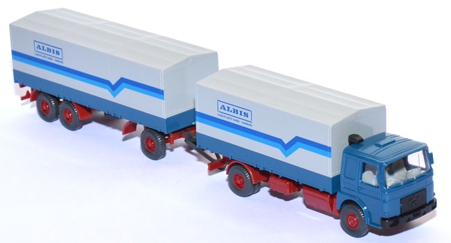 MAN 19.361 Pritschenlastzug Albis Plastic capriblau