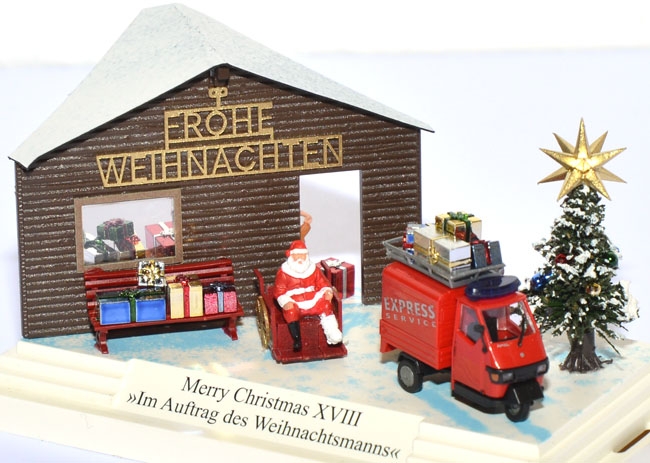 Weihnachtsdiorama 2004 Im Auftrag des Weihnachtsmanns 7825