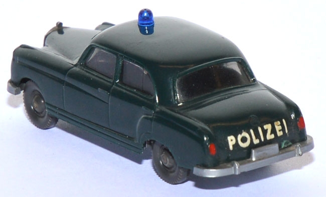 Mercedes-​Benz 220 Ponton Polizei schwarzgrün