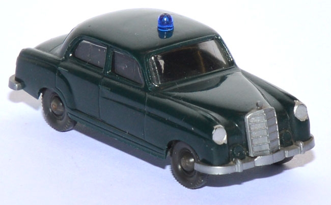 Mercedes-​Benz 220 Ponton Polizei schwarzgrün