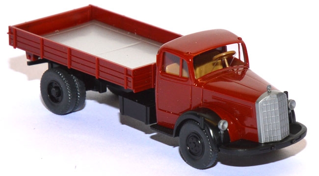 Mercedes-​​​Benz L 6600 Pritschenkipper hellbraunrot