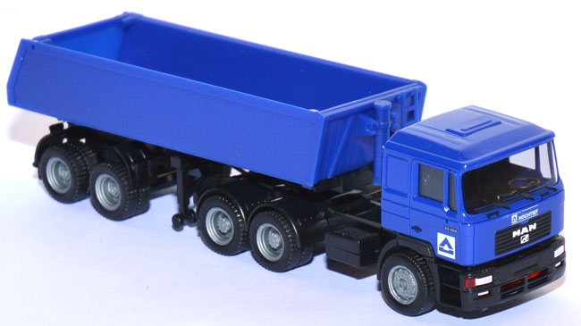 MAN F 2000 Hinterkippersattelzug HOCHTIEF blau