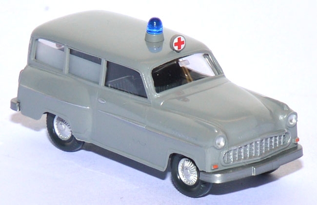 Opel Olympia 56 Caravan Krankentransportwagen staubgrau