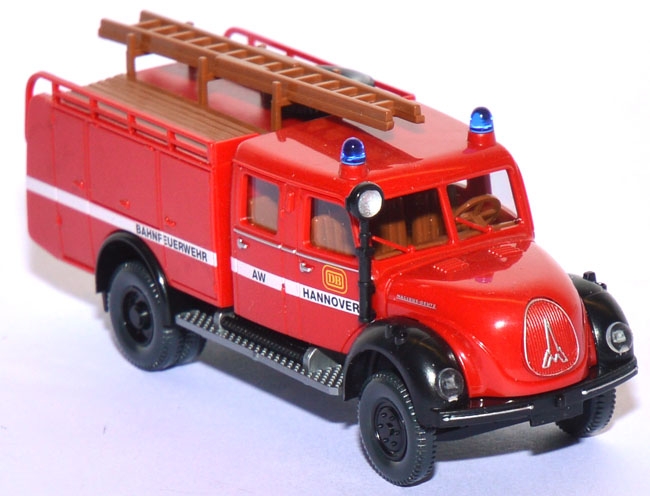 Magirus Mercur 125 Rundhauber Tanklöschfahrzeug Bahnfeuerwehr Hannover