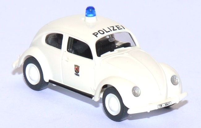 VW Käfer Brezel Polizei Trier signalweiß