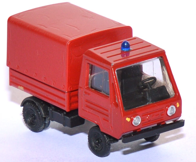 Multicar M25 Pritsche mit Plane Feuerwehr rot