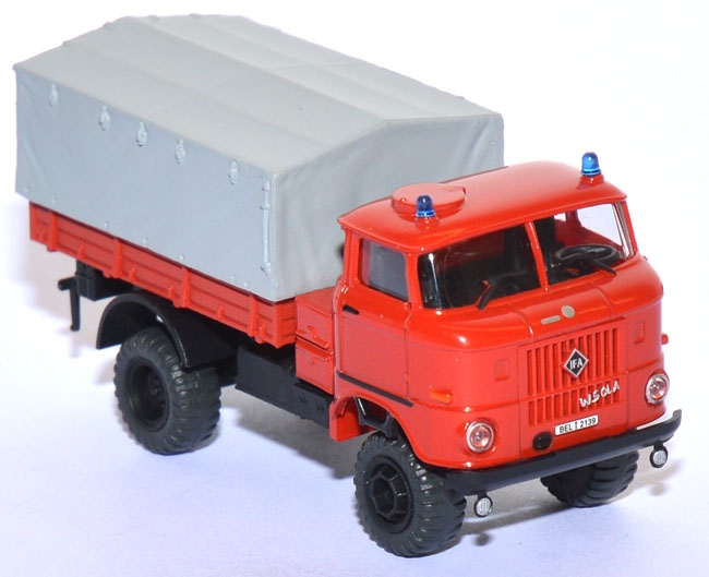 IFA W50 LA 4x4 LKW Pritsche Gerätewagen Feuerwehr rot