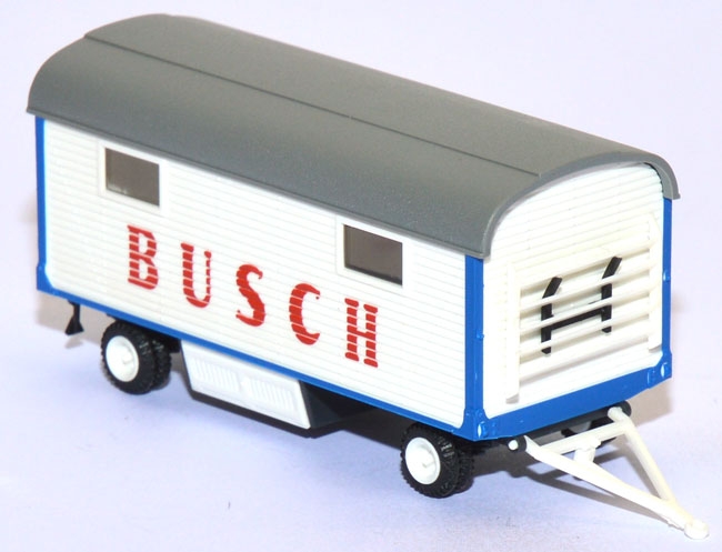 Zirkus-​Packwagen Zirkus Busch weiß