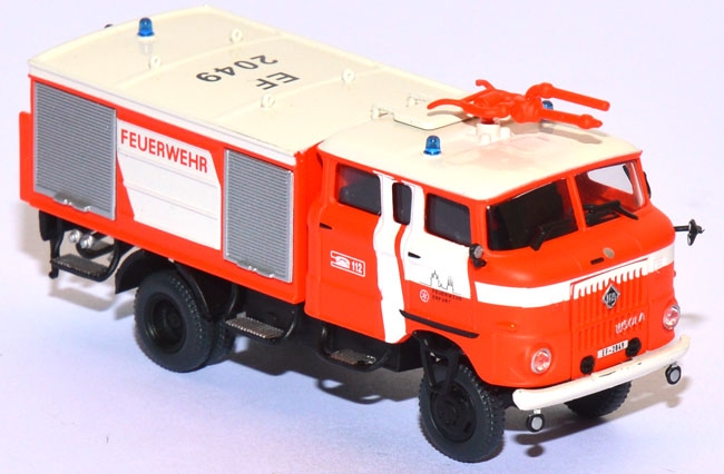 IFA W50 LA/TLF16 GMK Tanklöschfahrzeug Feuerwehr Erfurt leuchtrot