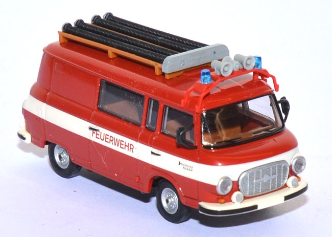 Barkas B 1000 Halbbus KLF Feuerwehr rot