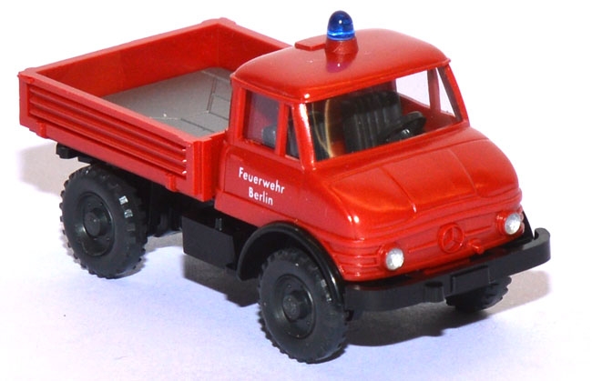 Mercedes-​​Benz Unimog 406 U 70 Pritsche Feuerwehr Berlin karminrot