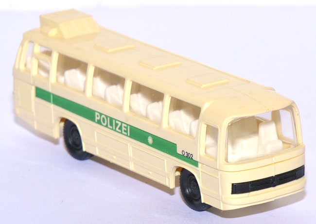 Mercedes-Benz O 302 Autobus Polizei  cremeweiß / grün