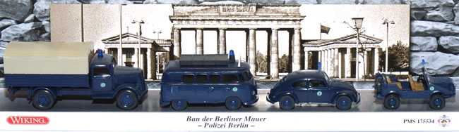 1961 - Bau der Berliner Mauer - Polizei Berlin