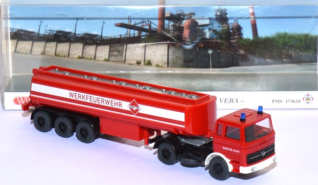 Mercedes-Benz LPS 1620 Tanksattelzug Werkfeuerwehr VEBA rot