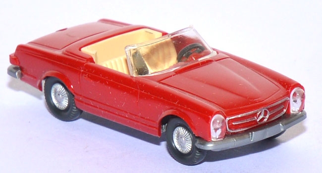 Mercedes-​Benz 230 SL Cabriolet offen rot