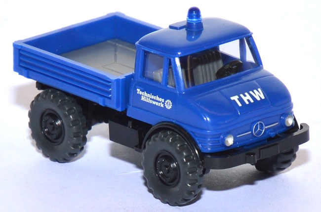 Mercedes-​Benz Unimog U 406 THW ultramarinblau