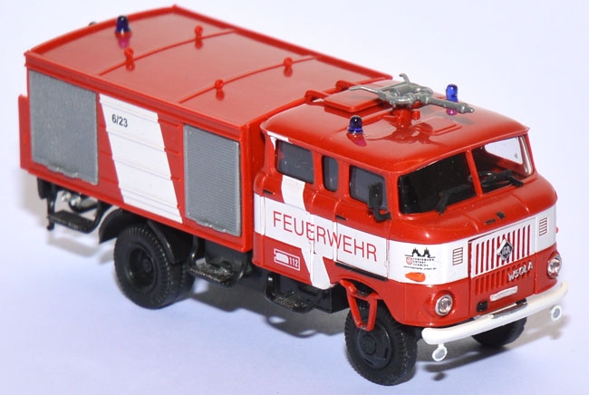 IFA W50 LA TLF 16 GMK Feuerwehr Erfurt rot 95201