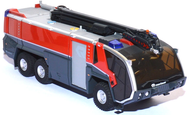 Rosenbauer Panther 3 6x6 FLF Flugplatz-​​Feuerwehr mit Löscharm rot 1:43