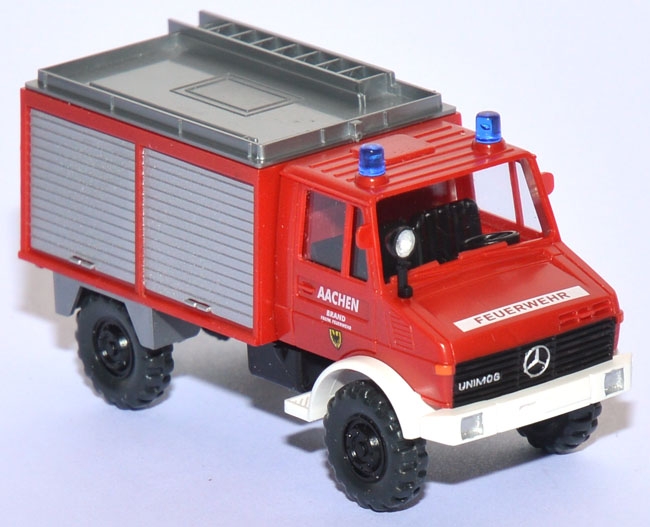 Mercedes-Benz Unimog U 1300 L Tanklöschfahrzeug TLF Feuerwehr Aachen rot