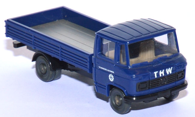 Mercedes-​​​​Benz L 408 Pritsche THW stahlblau