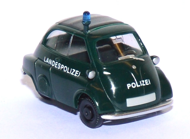 BMW Isetta 4rädrig Polizei dunkelgrün