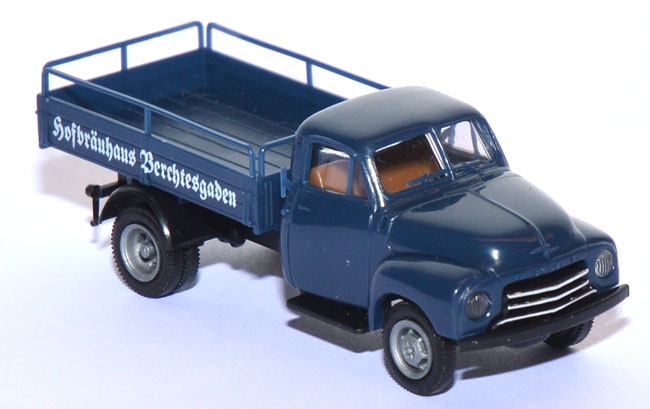 Opel Blitz 1952 Langhauber Getränkepritsche Hofbräuhaus Berchtesgaden blau