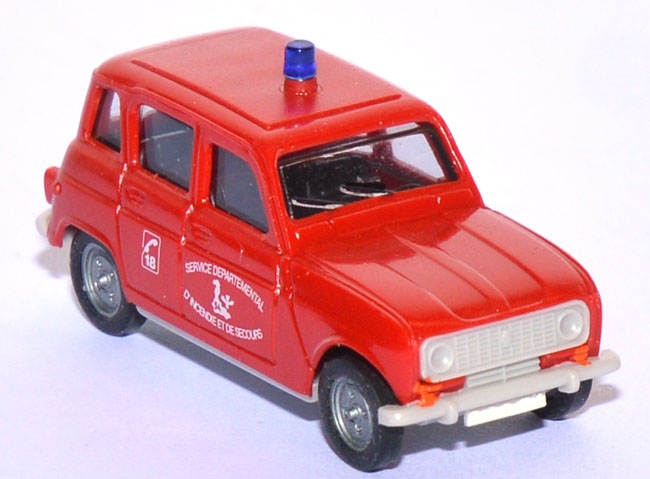 Renault R4 Feuerwehr Niederlande rot