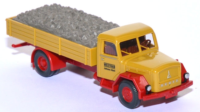 Magirus Mercur 120 D 9 L Pritschen-​​​LKW Westrab senfgelb