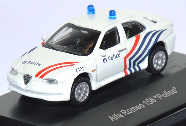 Alfa Romeo 156 Police Polizei Belgien weiß