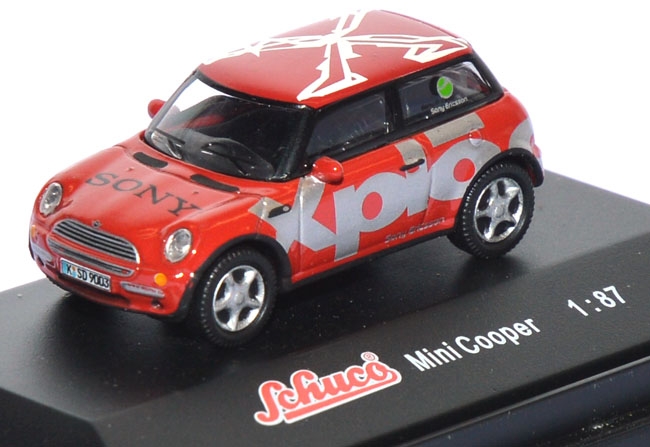 Mini Cooper Sony Xplod rot