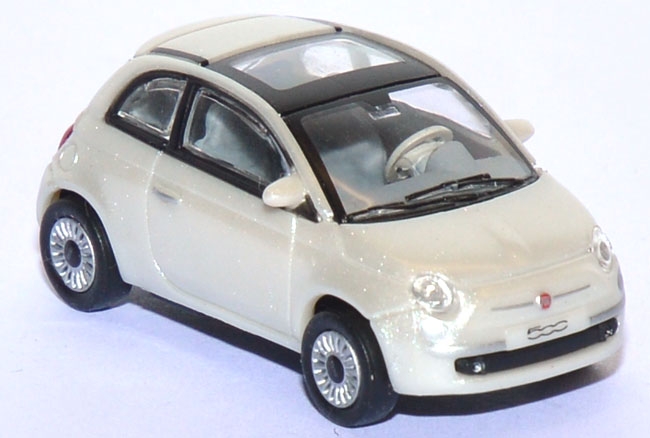 Fiat 500 perlweiß