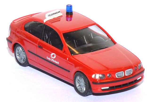 BMW 325 ti Compact Feuerwehr ELW Kreis Offenbach rot