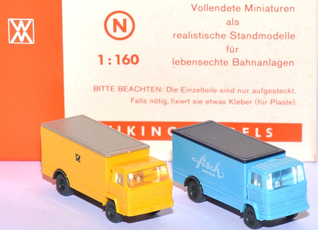 Set Koffer-​LKW Mercedes-​Benz LP 1317, Magirus 100 D 7 F